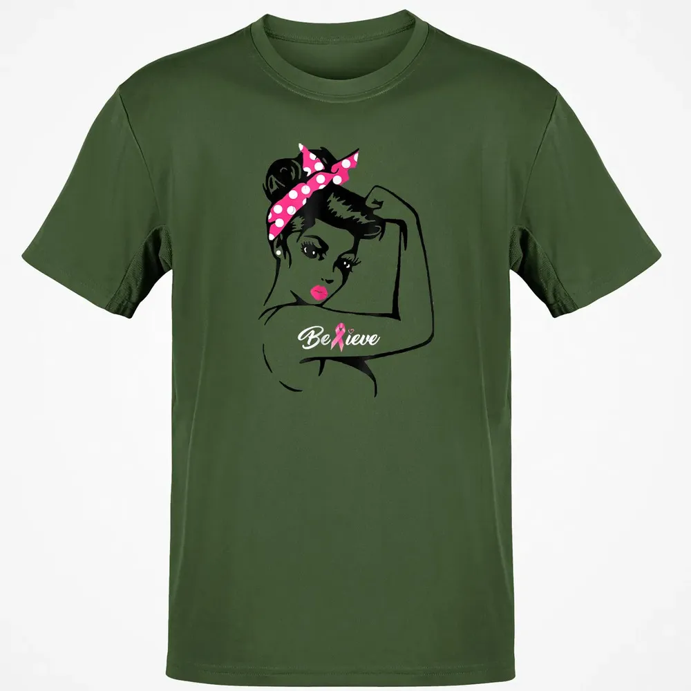 Breast Cancer Warrior T Awareness  Support Believe Classic Unisex T-Shirt - 7