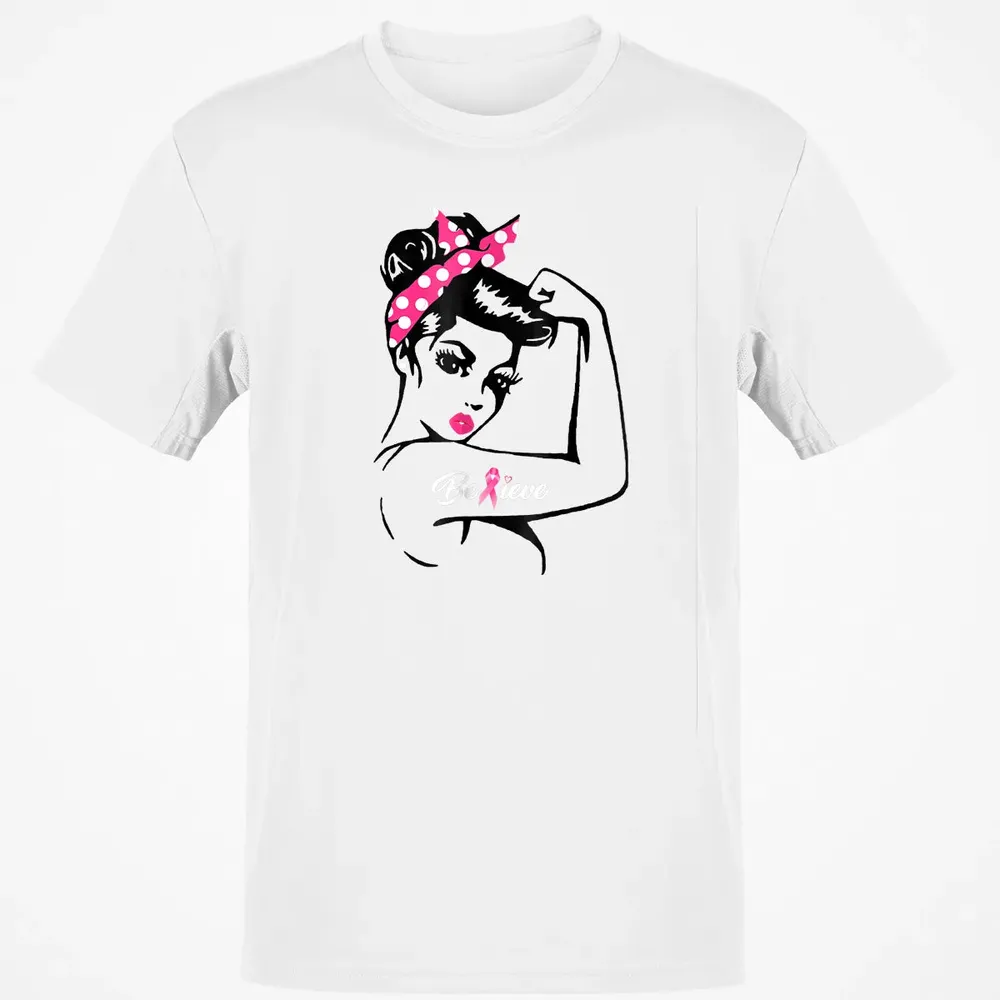 Breast Cancer Warrior T Awareness  Support Believe Classic Unisex T-Shirt - 13