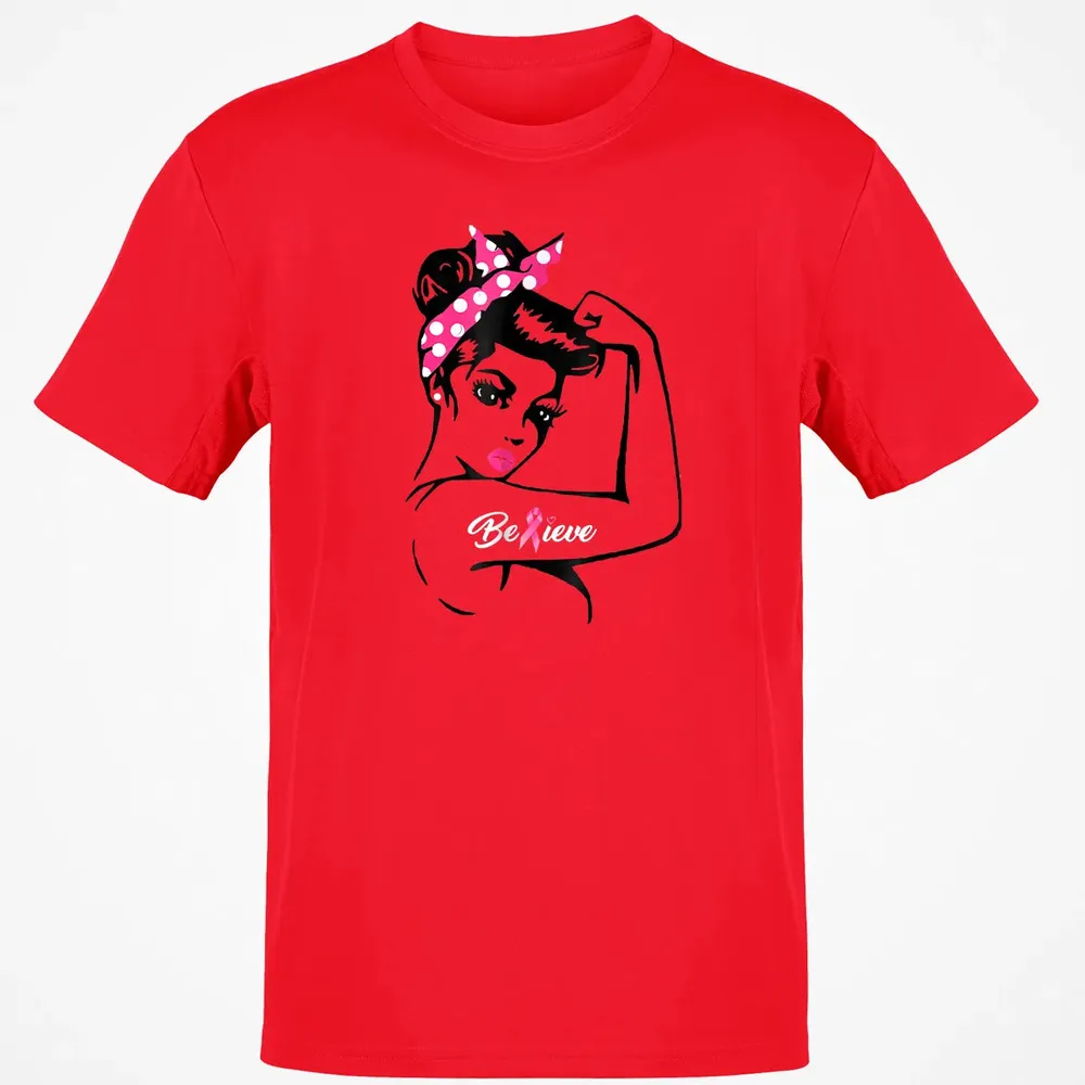 Breast Cancer Warrior T Awareness  Support Believe Classic Unisex T-Shirt - 11