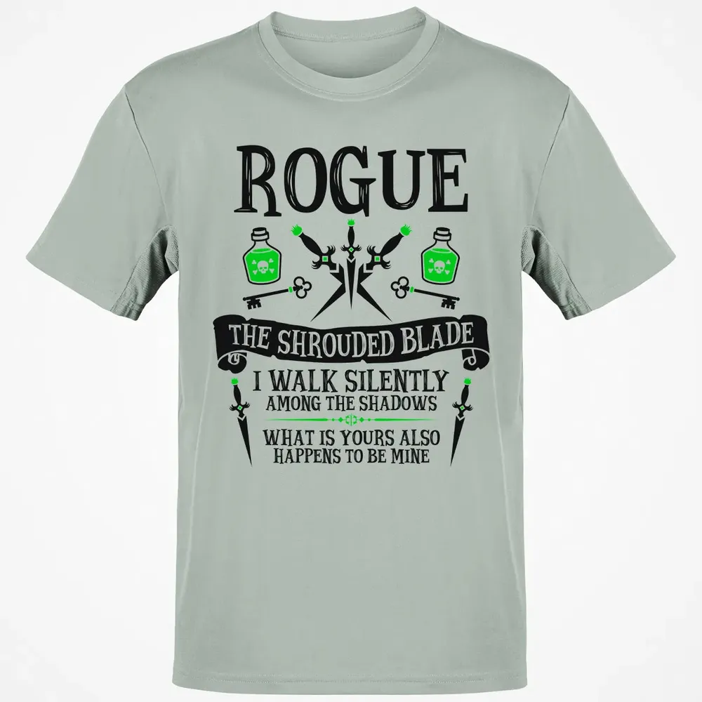 ROGUE, THE SHROUDED BLADE (Black Text) Classic Unisex T-Shirt - 3