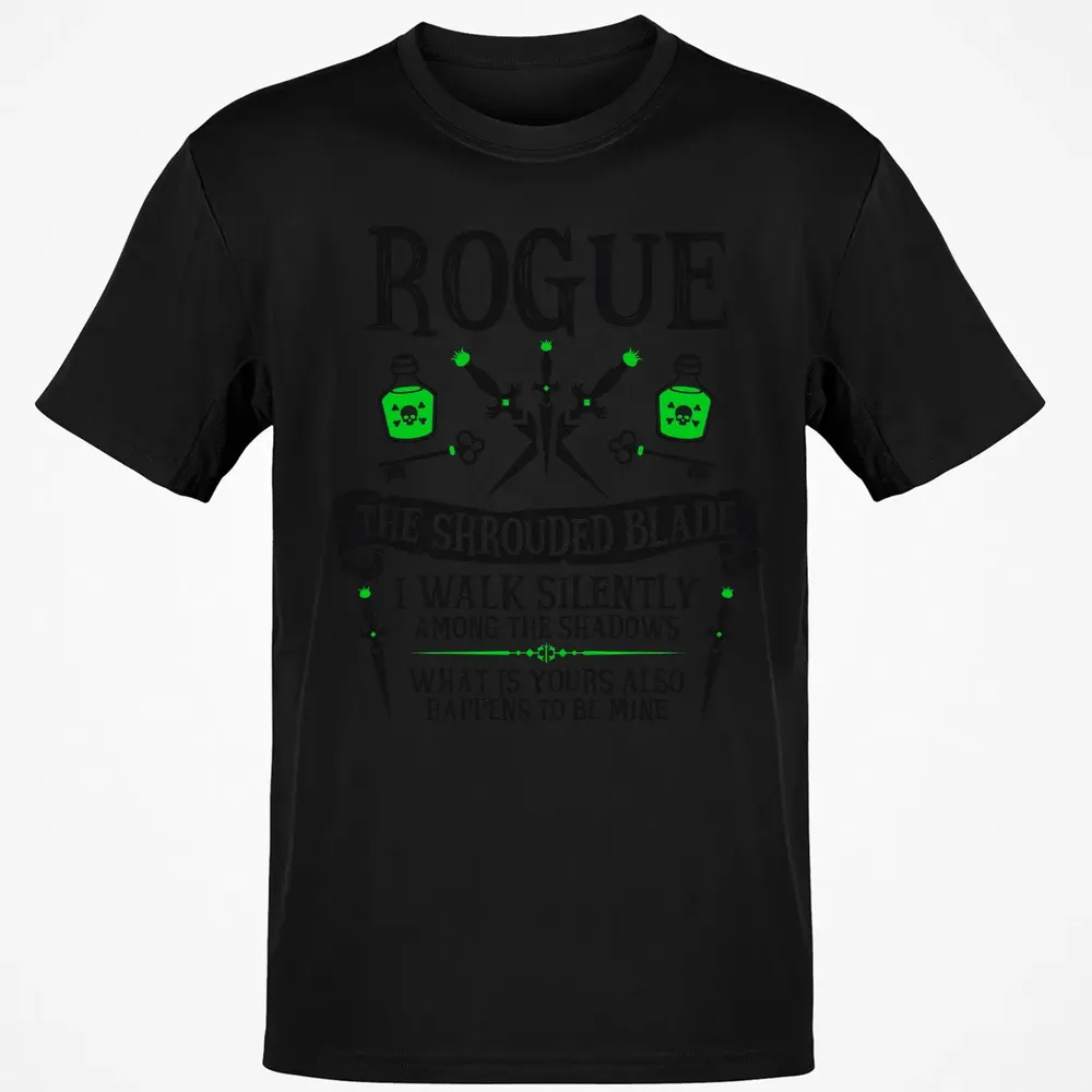 ROGUE, THE SHROUDED BLADE (Black Text) Classic Unisex T-Shirt - 2
