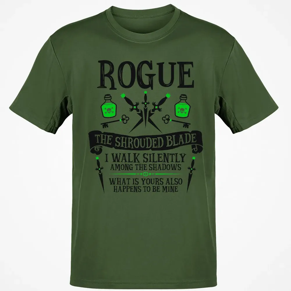 ROGUE, THE SHROUDED BLADE (Black Text) Classic Unisex T-Shirt - 7