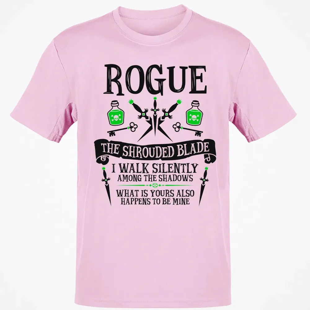 ROGUE, THE SHROUDED BLADE (Black Text) Classic Unisex T-Shirt - 6