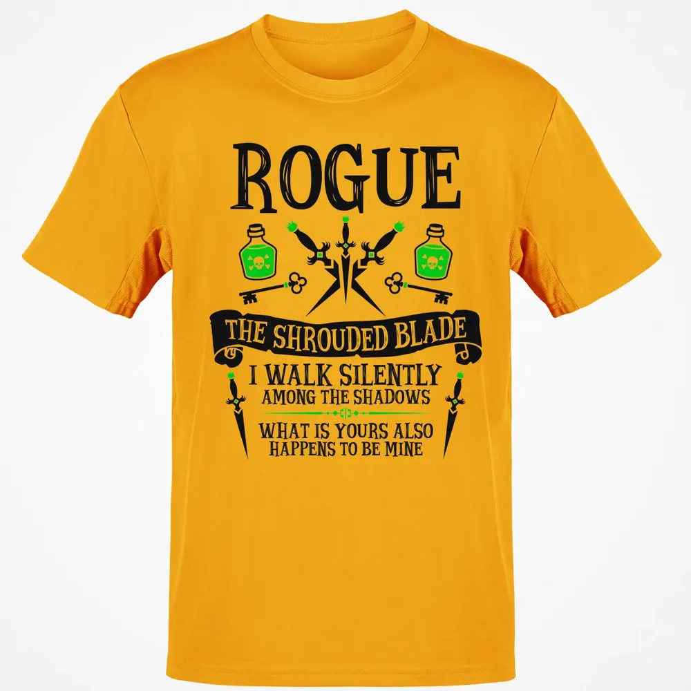 ROGUE, THE SHROUDED BLADE (Black Text) Classic Unisex T-Shirt - 5