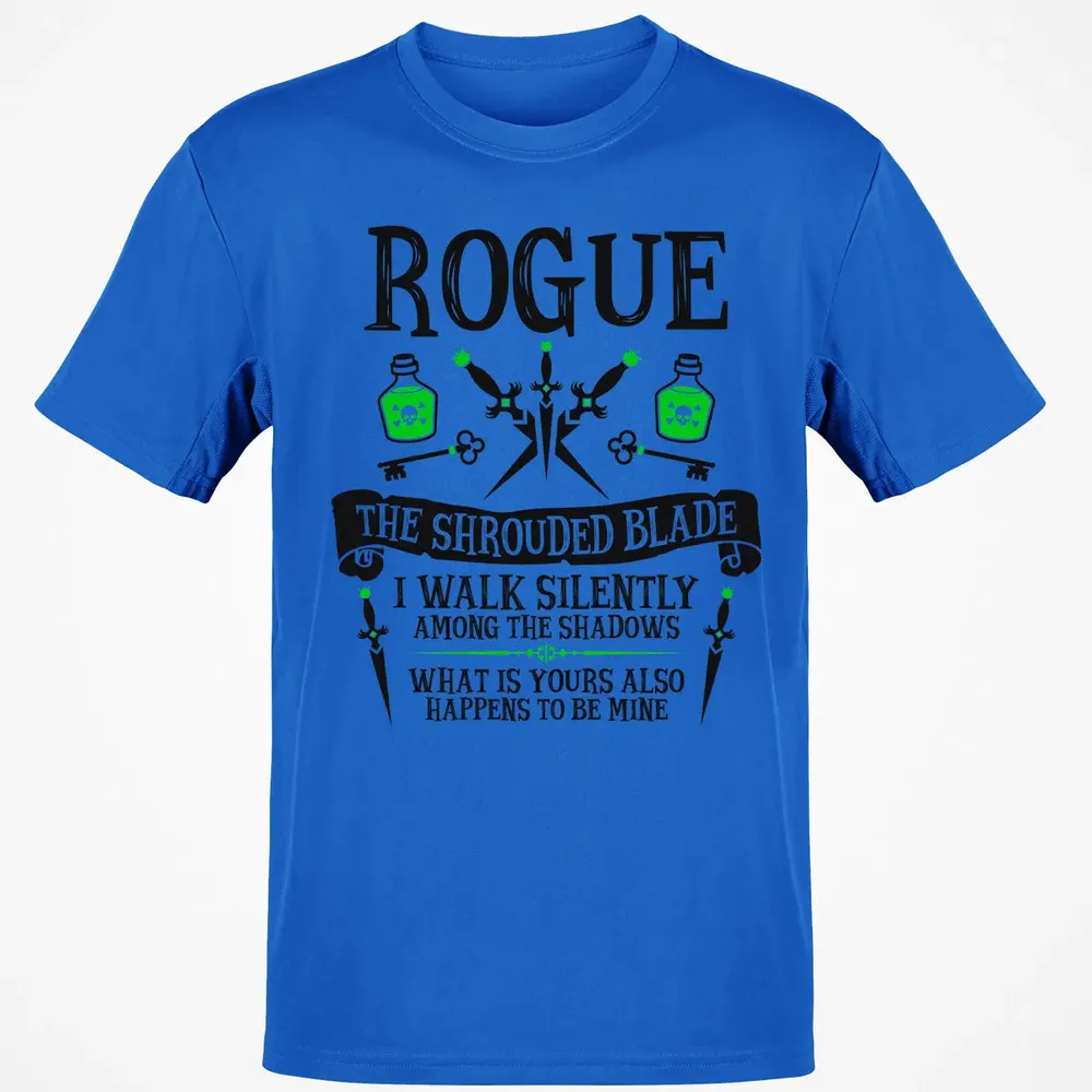 ROGUE, THE SHROUDED BLADE (Black Text) Classic Unisex T-Shirt - 12