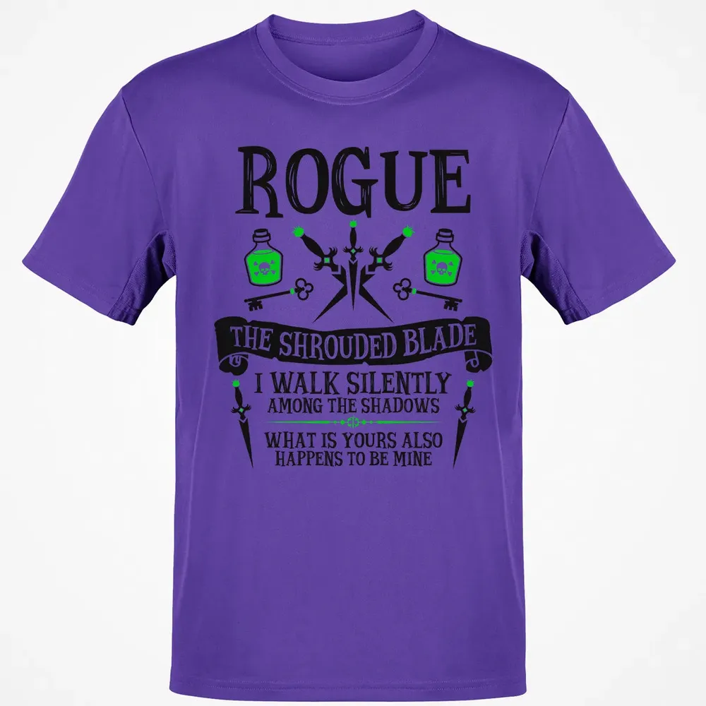 ROGUE, THE SHROUDED BLADE (Black Text) Classic Unisex T-Shirt - 10