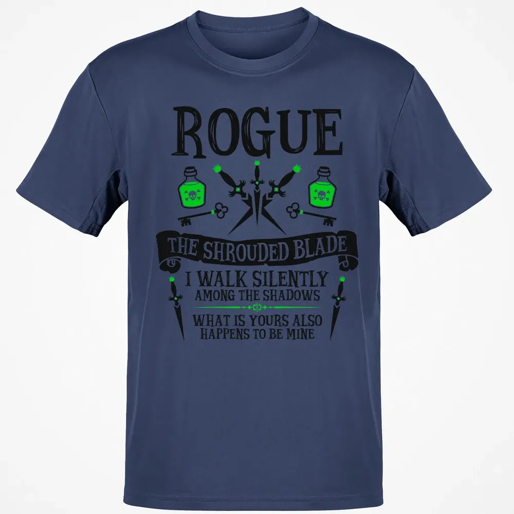 ROGUE, THE SHROUDED BLADE (Black Text) Classic Unisex T-Shirt - 8