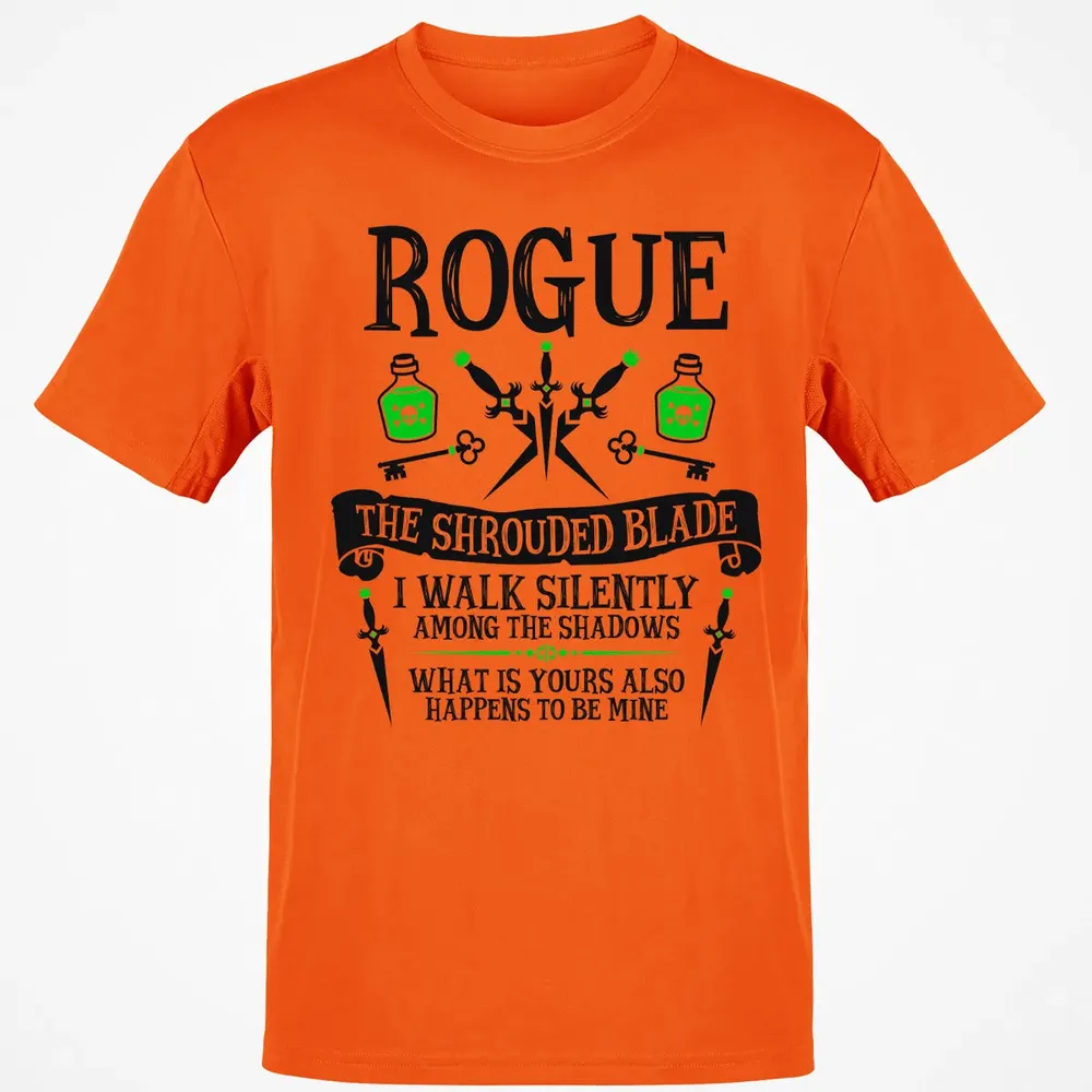 ROGUE, THE SHROUDED BLADE (Black Text) Classic Unisex T-Shirt - 9