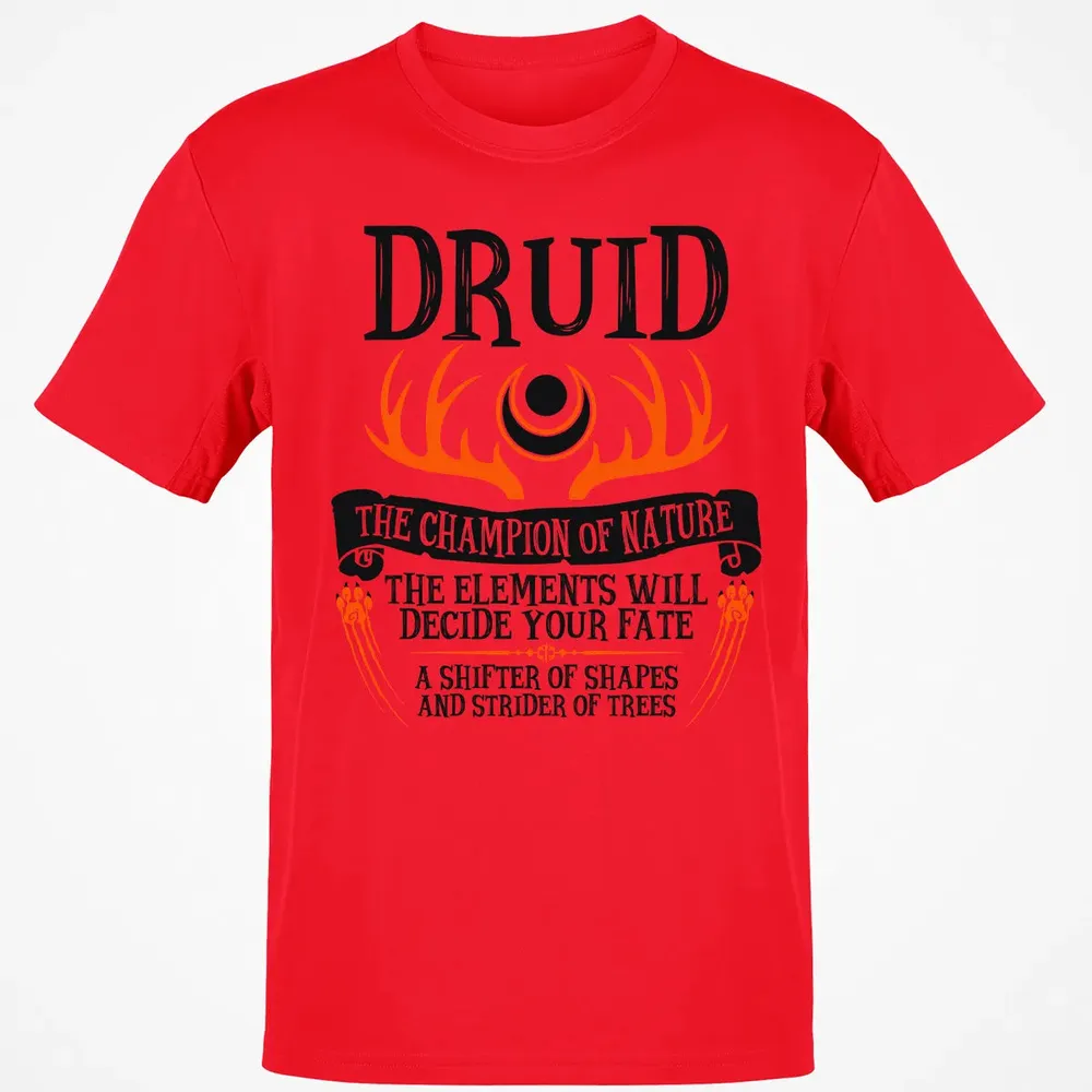 DRUID, THE CHAMPION OF NATURE  (Black) Classic Unisex T-Shirt - 11