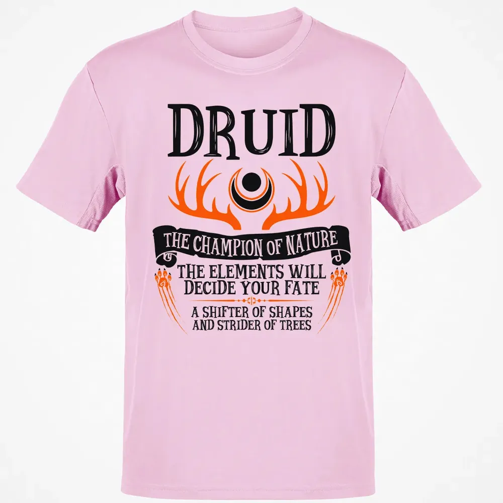 DRUID, THE CHAMPION OF NATURE  (Black) Classic Unisex T-Shirt - 6