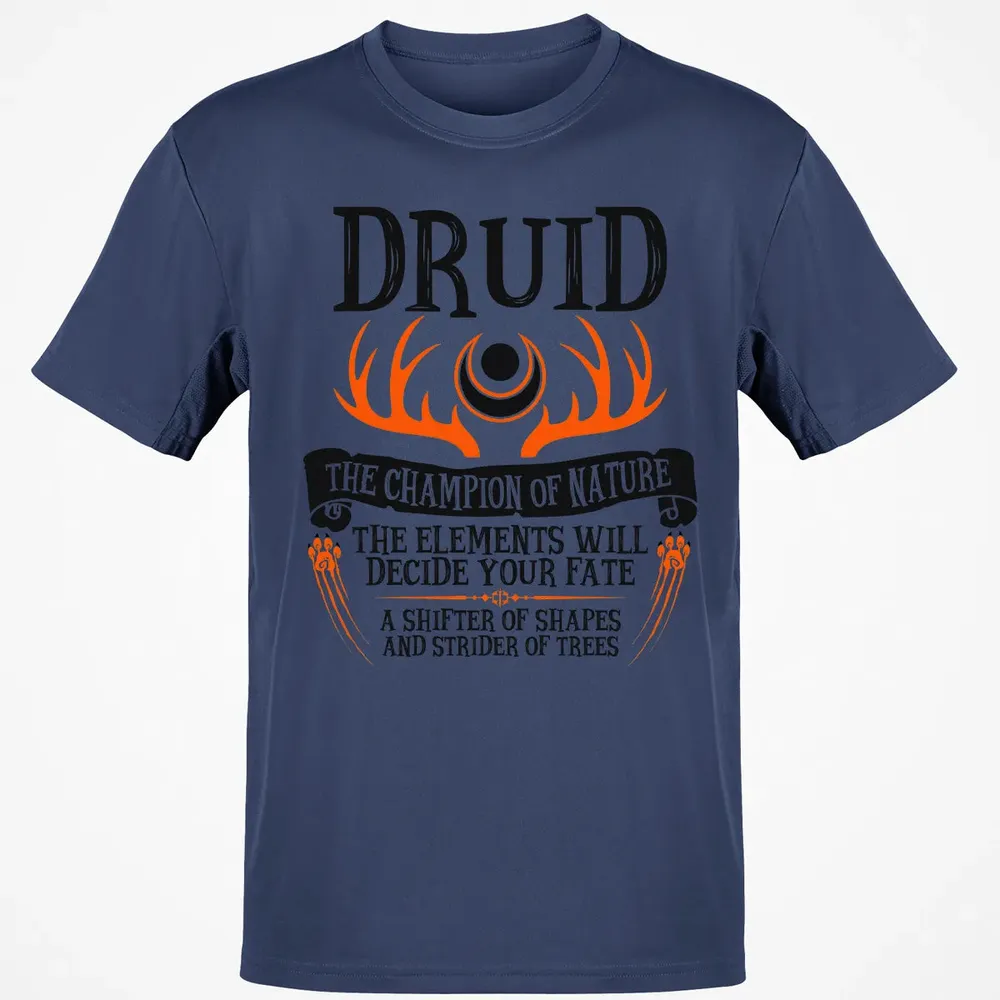 DRUID, THE CHAMPION OF NATURE  (Black) Classic Unisex T-Shirt - 8