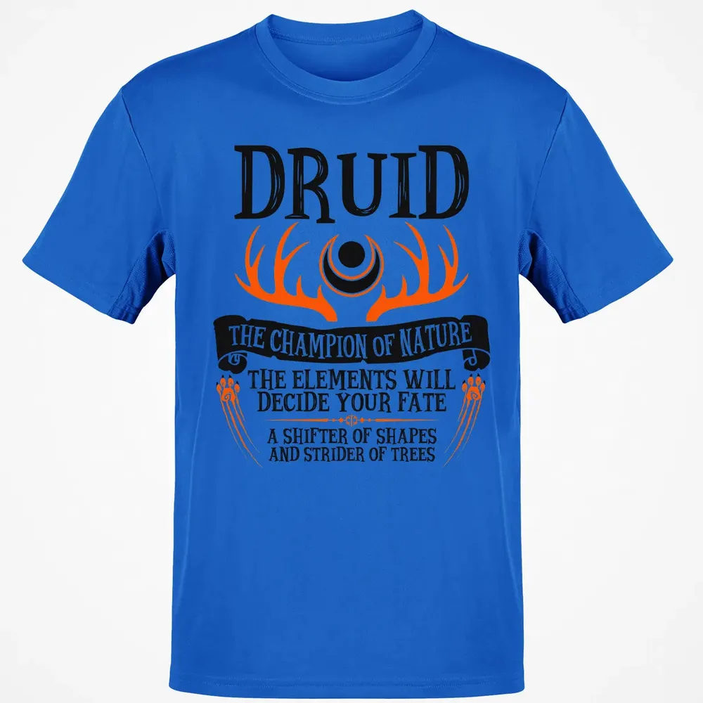 DRUID, THE CHAMPION OF NATURE  (Black) Classic Unisex T-Shirt - 12