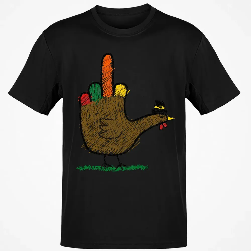 Mid Finger Thanksgiving Classic Unisex T-Shirt - 2