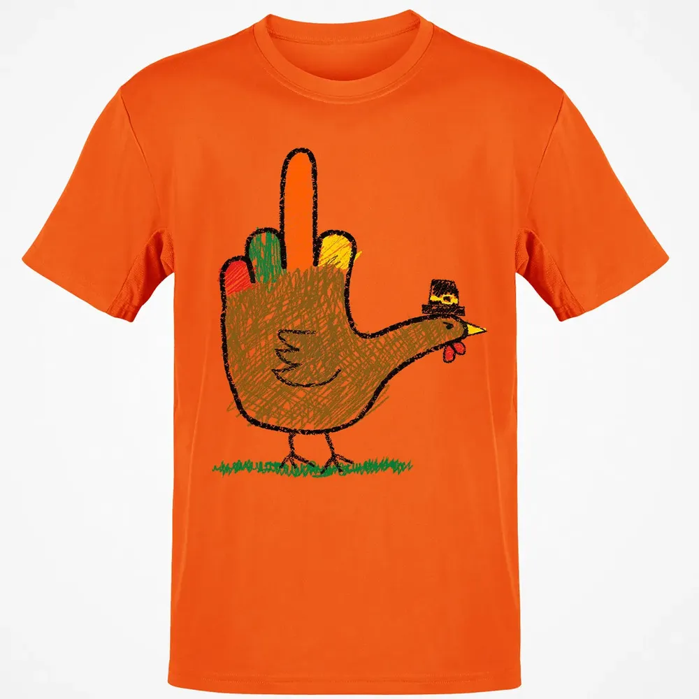Mid Finger Thanksgiving Classic Unisex T-Shirt - 9