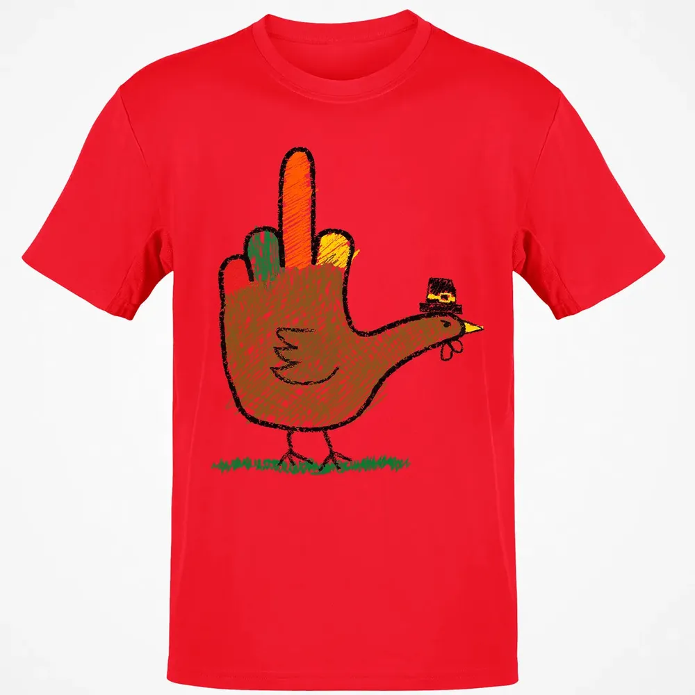 Mid Finger Thanksgiving Classic Unisex T-Shirt - 11