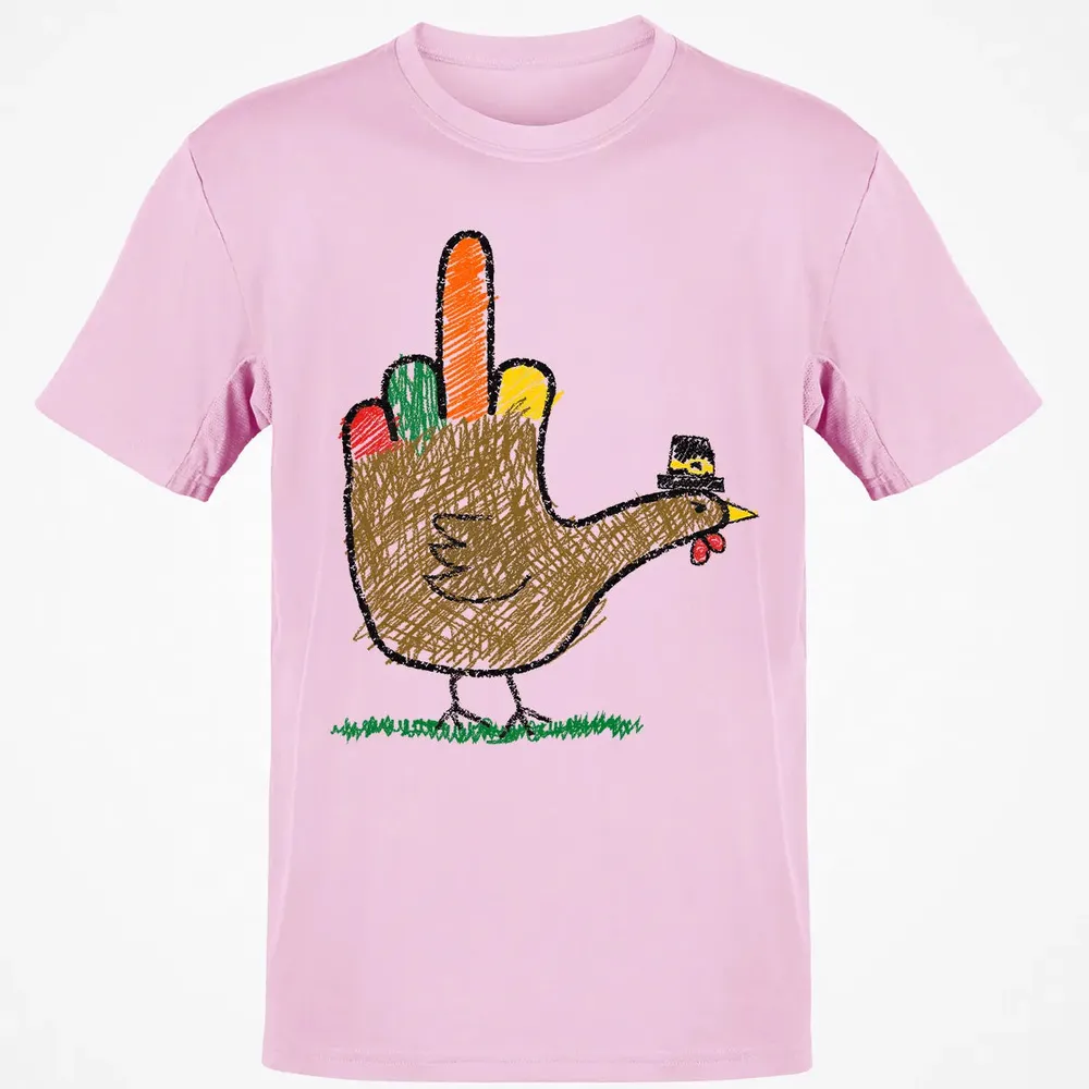 Mid Finger Thanksgiving Classic Unisex T-Shirt - 6