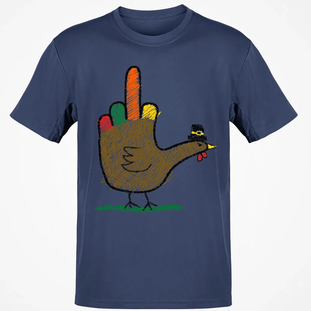 Mid Finger Thanksgiving Classic Unisex T-Shirt - 8