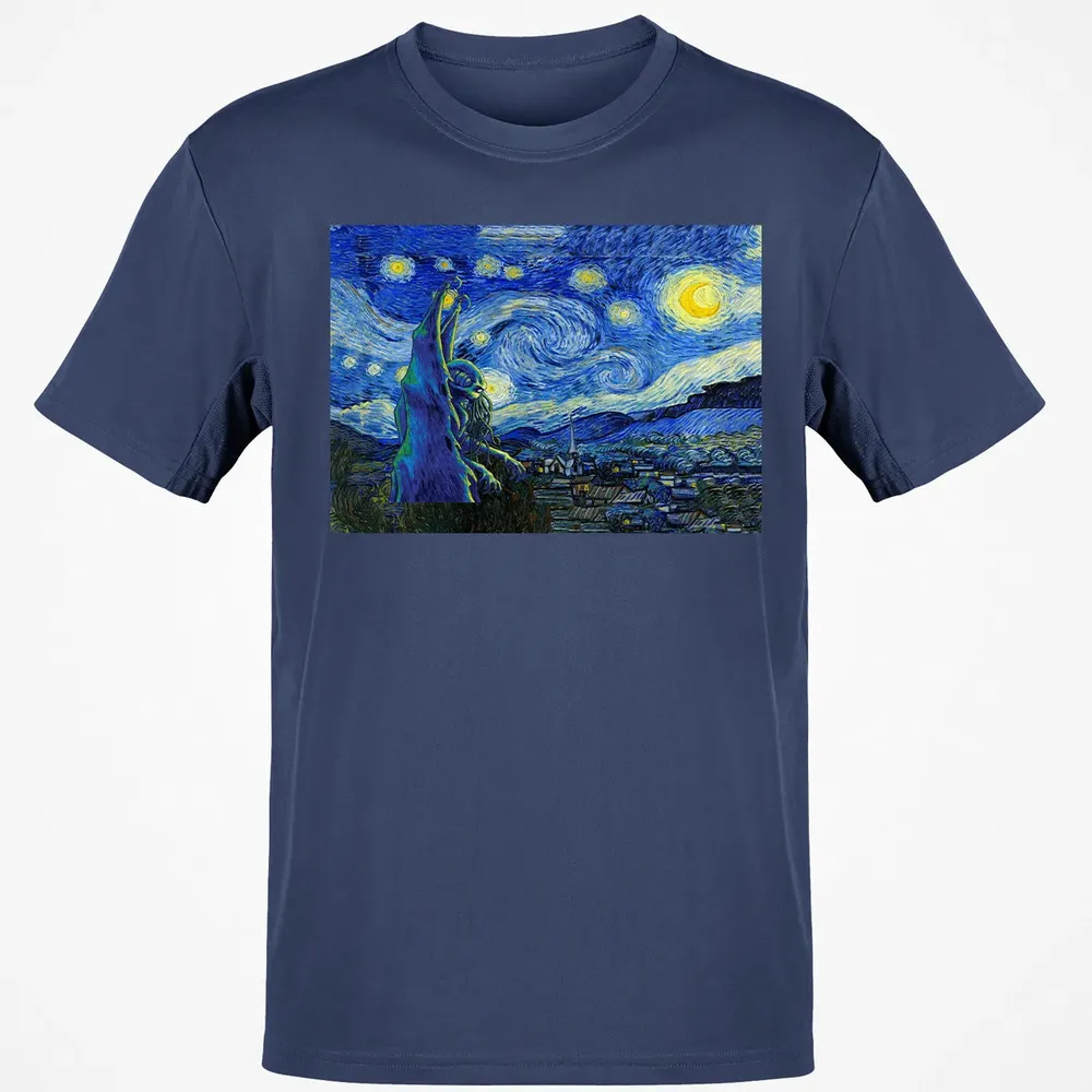 Cthulhu In Starry Night Classic Unisex T-Shirt - 8