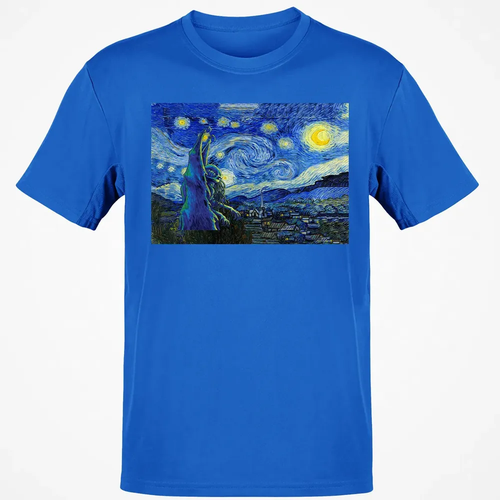 Cthulhu In Starry Night Classic Unisex T-Shirt - 12
