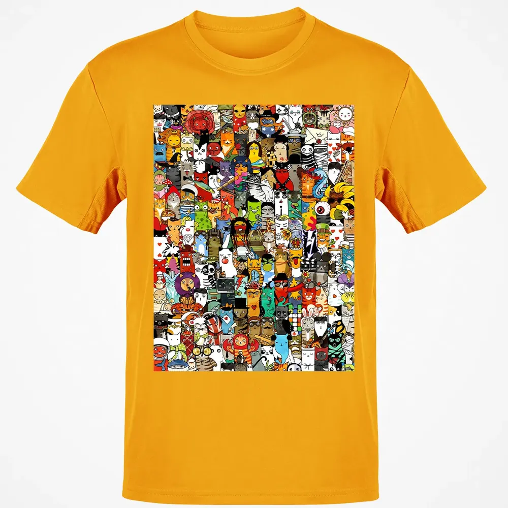 Cat Characters Classic Unisex T-Shirt - 5
