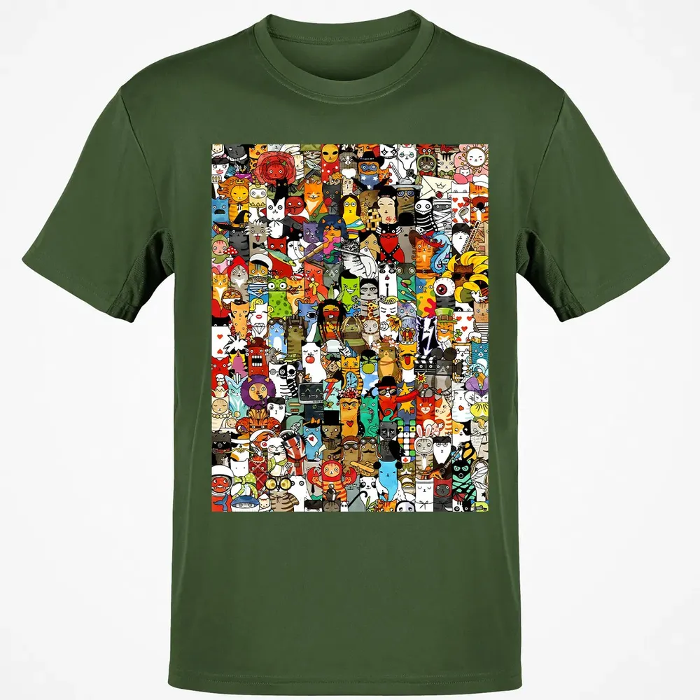 Cat Characters Classic Unisex T-Shirt - 7