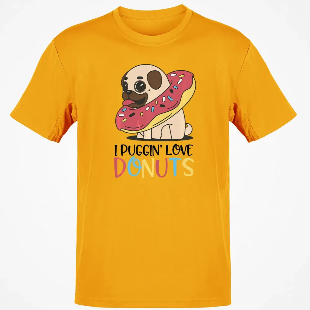 I Puggin Love Donuts Gift Pug Donut  Sweat Classic Unisex T-Shirt - 5