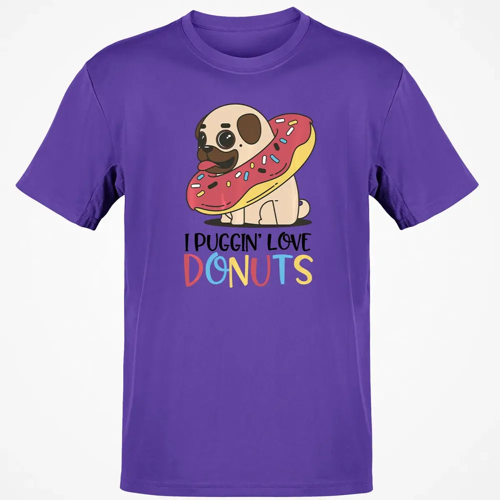 I Puggin Love Donuts Gift Pug Donut  Sweat Classic Unisex T-Shirt - 10