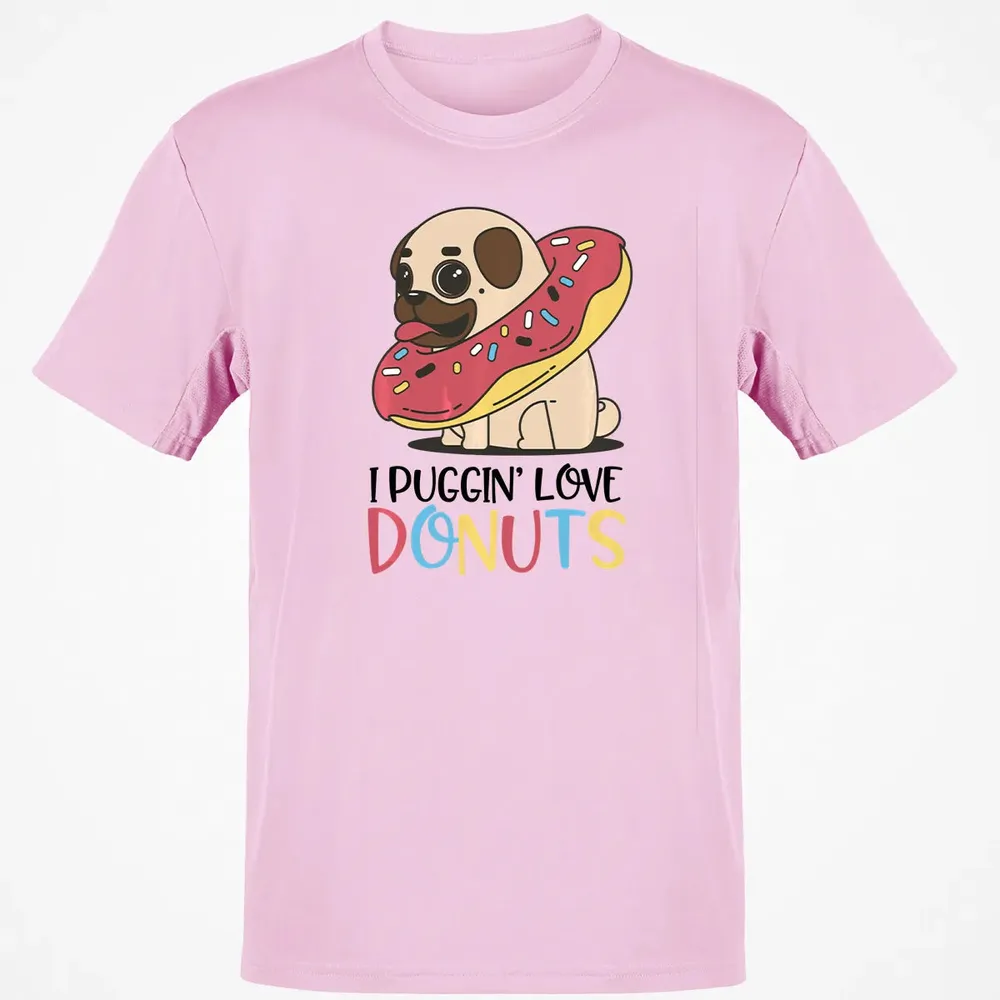 I Puggin Love Donuts Gift Pug Donut  Sweat Classic Unisex T-Shirt - 6