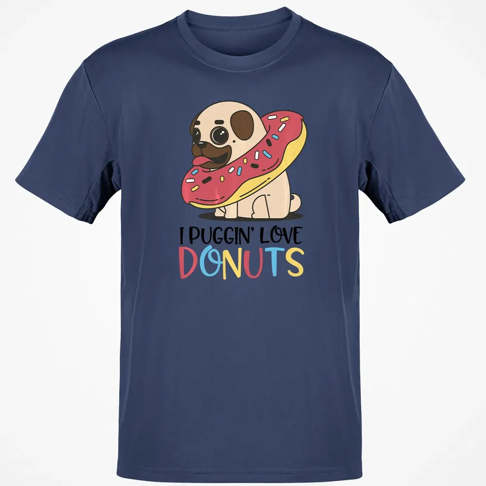 I Puggin Love Donuts Gift Pug Donut  Sweat Classic Unisex T-Shirt - 8