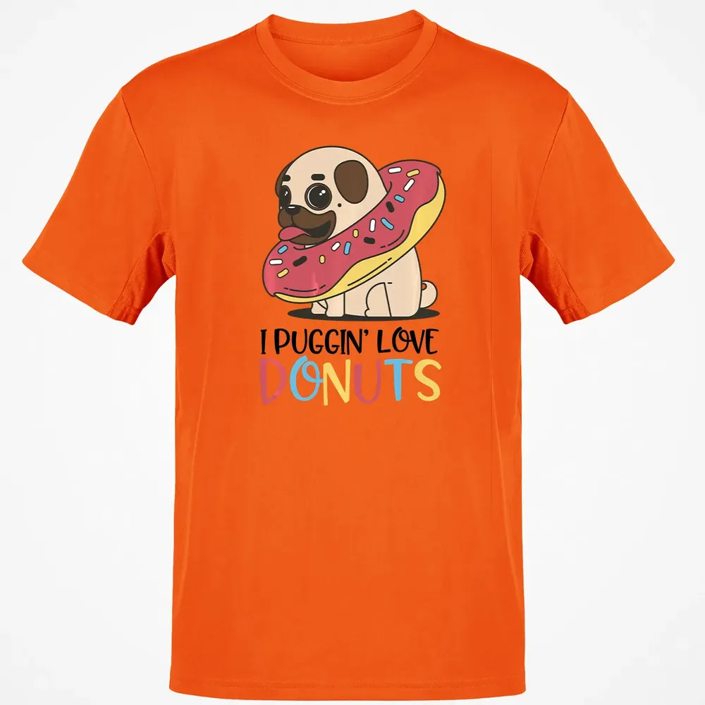 I Puggin Love Donuts Gift Pug Donut  Sweat Classic Unisex T-Shirt - 9