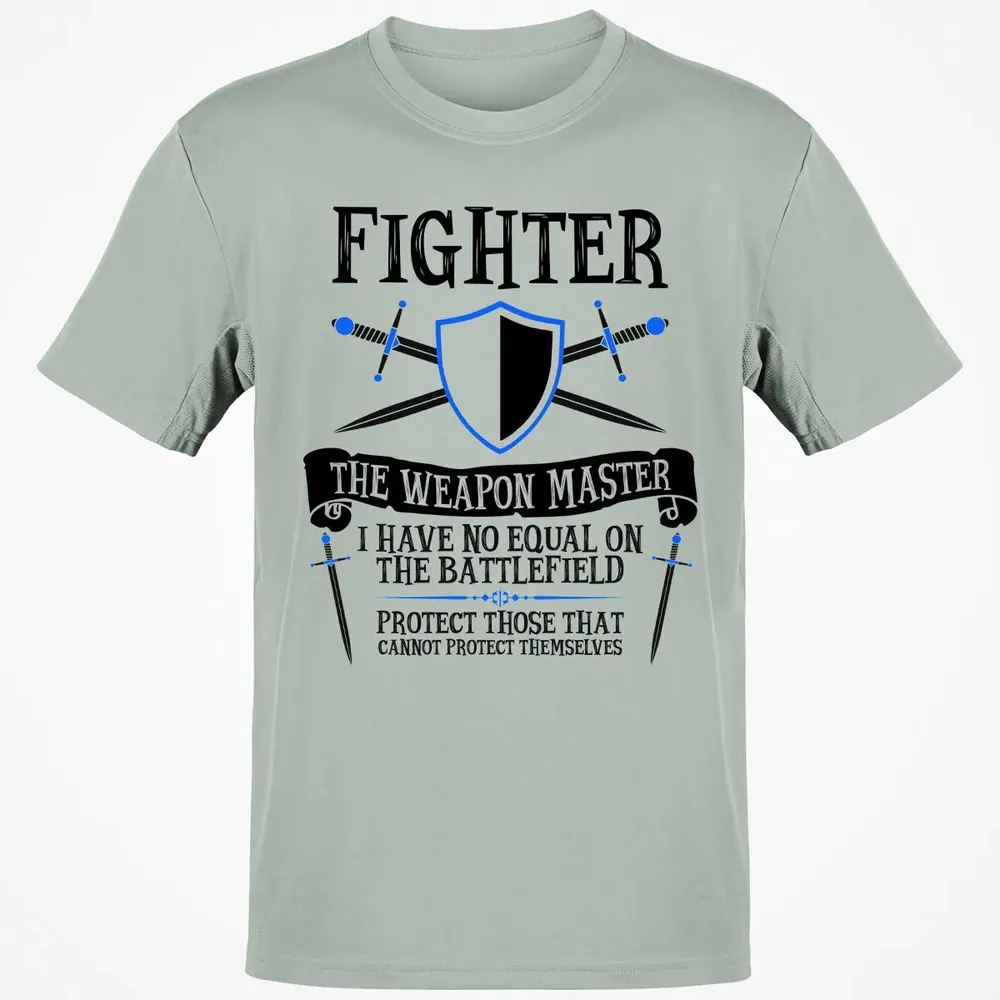 FIGHTER, THE WEAPON MASTER (White) Classic Unisex T-Shirt - 3
