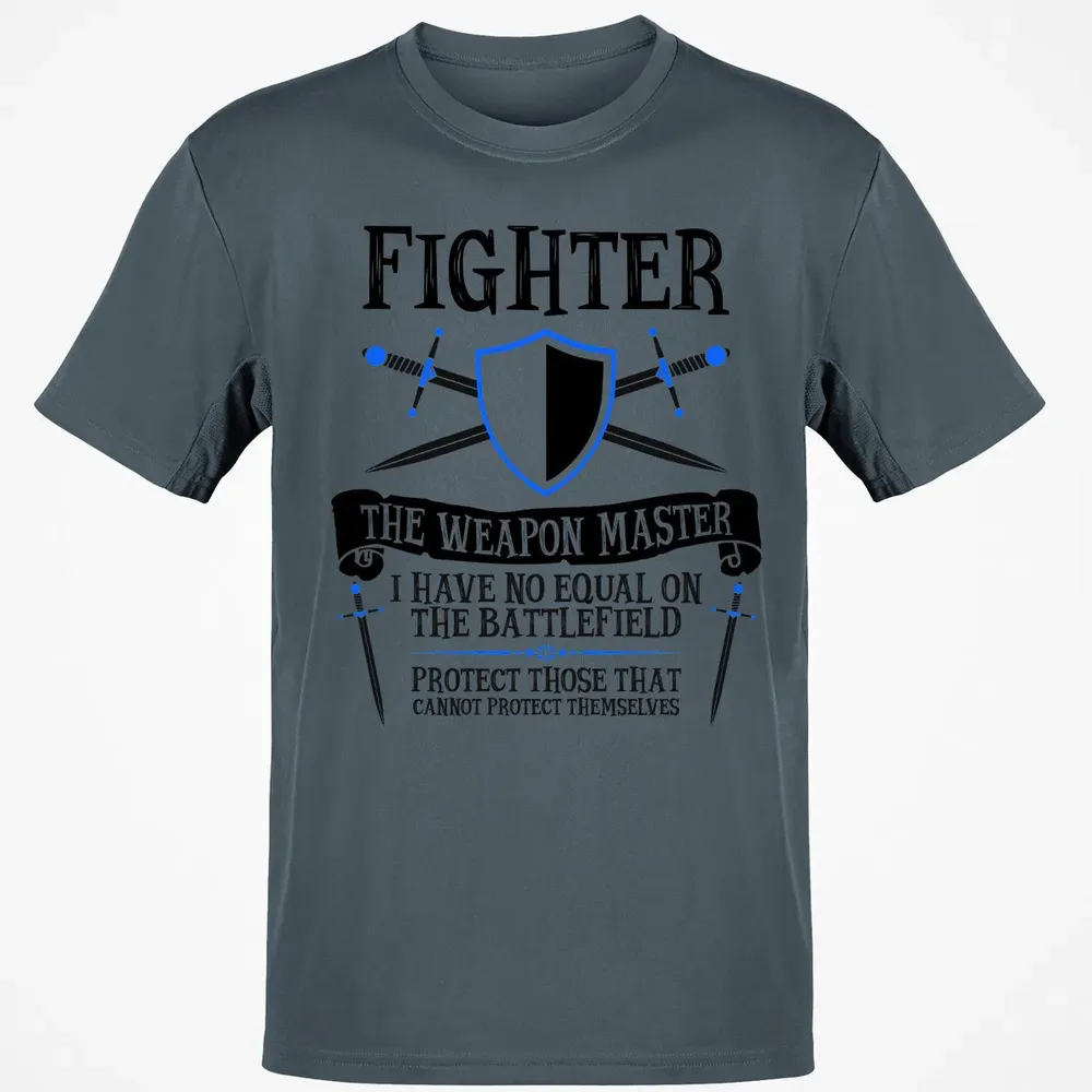 FIGHTER, THE WEAPON MASTER (White) Classic Unisex T-Shirt - 4