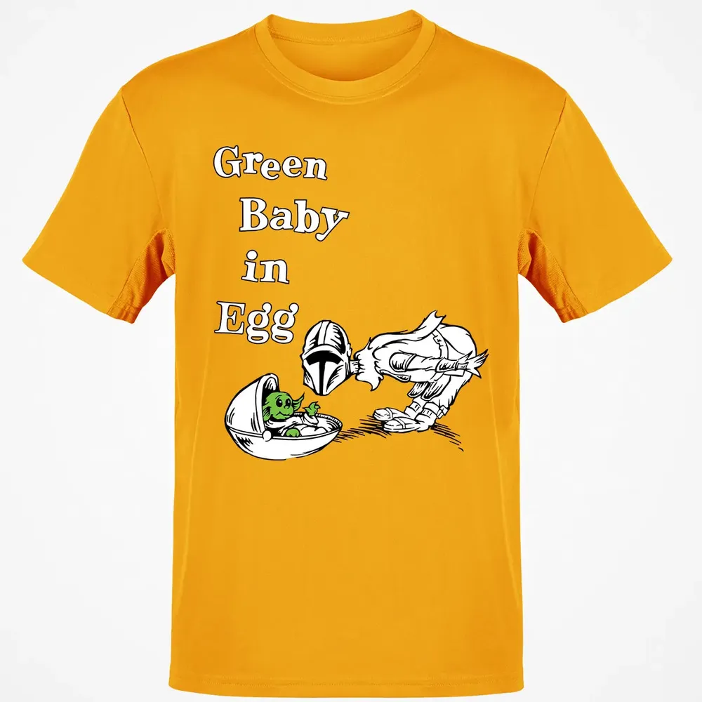 Green Baby in Egg Classic Unisex T-Shirt - 5