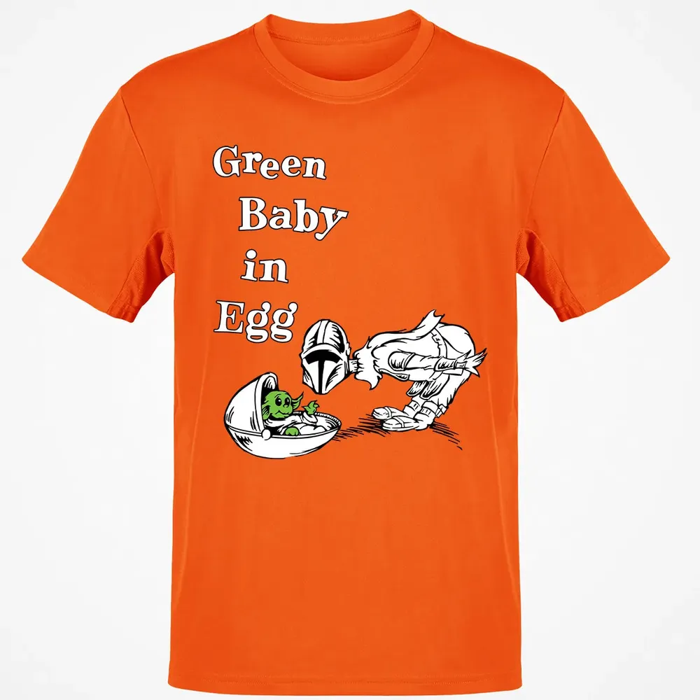 Green Baby in Egg Classic Unisex T-Shirt - 9