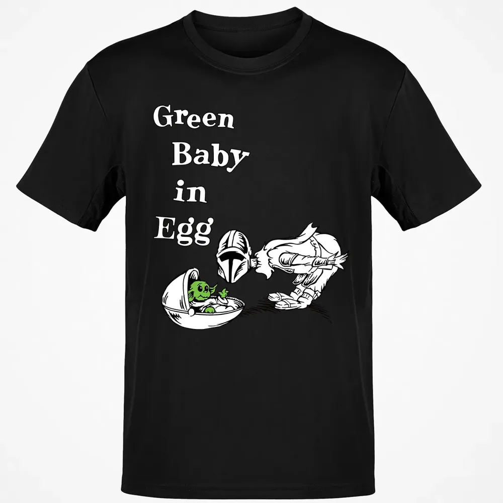 Green Baby in Egg Classic Unisex T-Shirt - 2