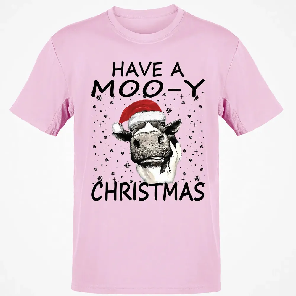 Have a Moo-y Christmas Classic Unisex T-Shirt - 6