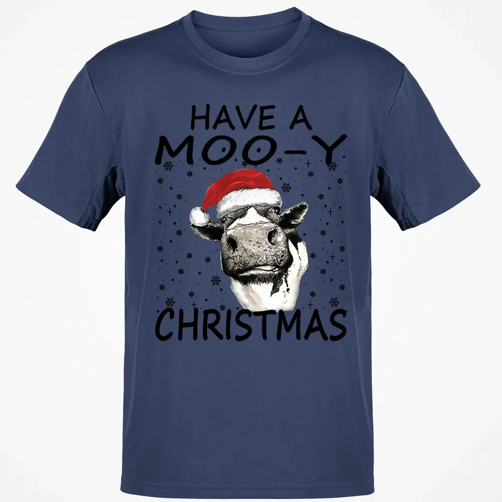 Have a Moo-y Christmas Classic Unisex T-Shirt - 8