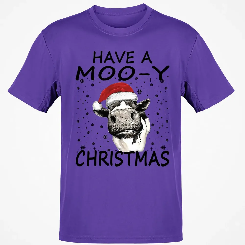 Have a Moo-y Christmas Classic Unisex T-Shirt - 10