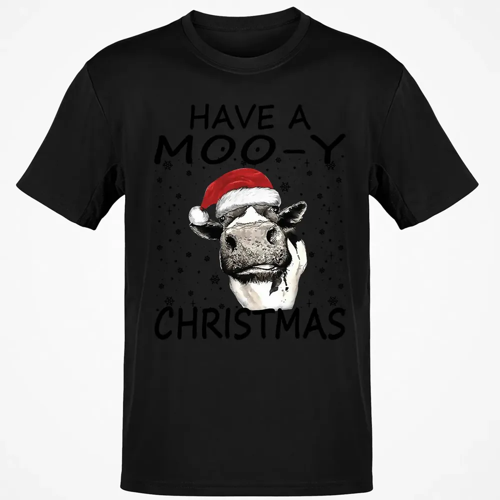 Have a Moo-y Christmas Classic Unisex T-Shirt - 2