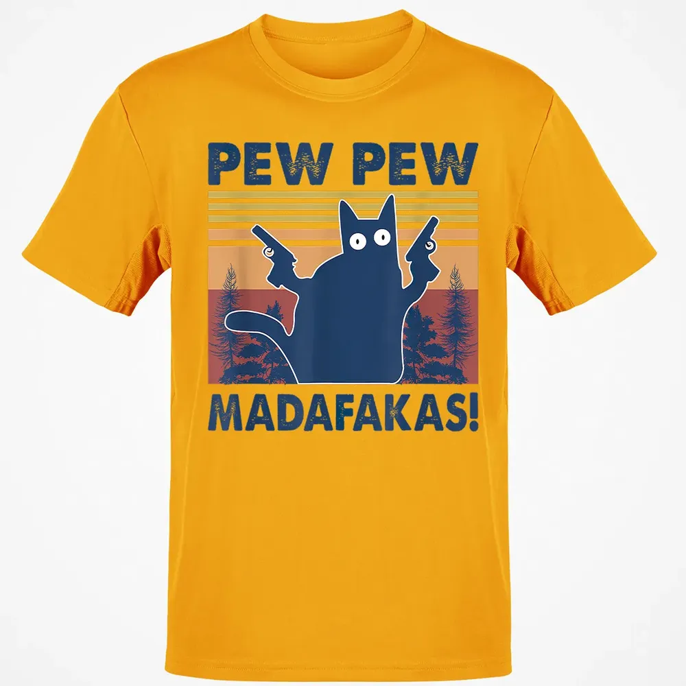 Cat Pew Pew Madafakas Classic Unisex T-Shirt - 5