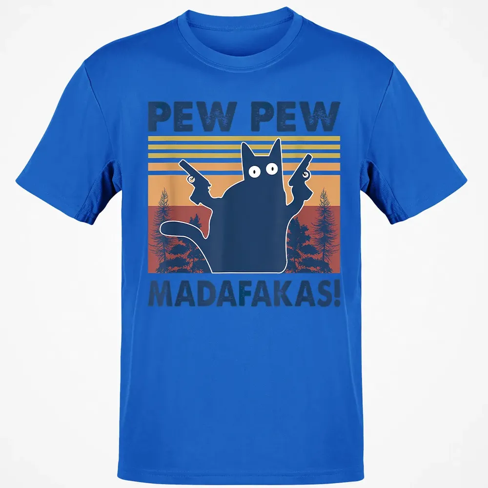 Cat Pew Pew Madafakas Classic Unisex T-Shirt - 12