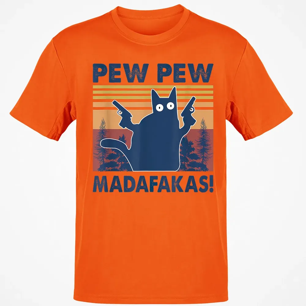 Cat Pew Pew Madafakas Classic Unisex T-Shirt - 9