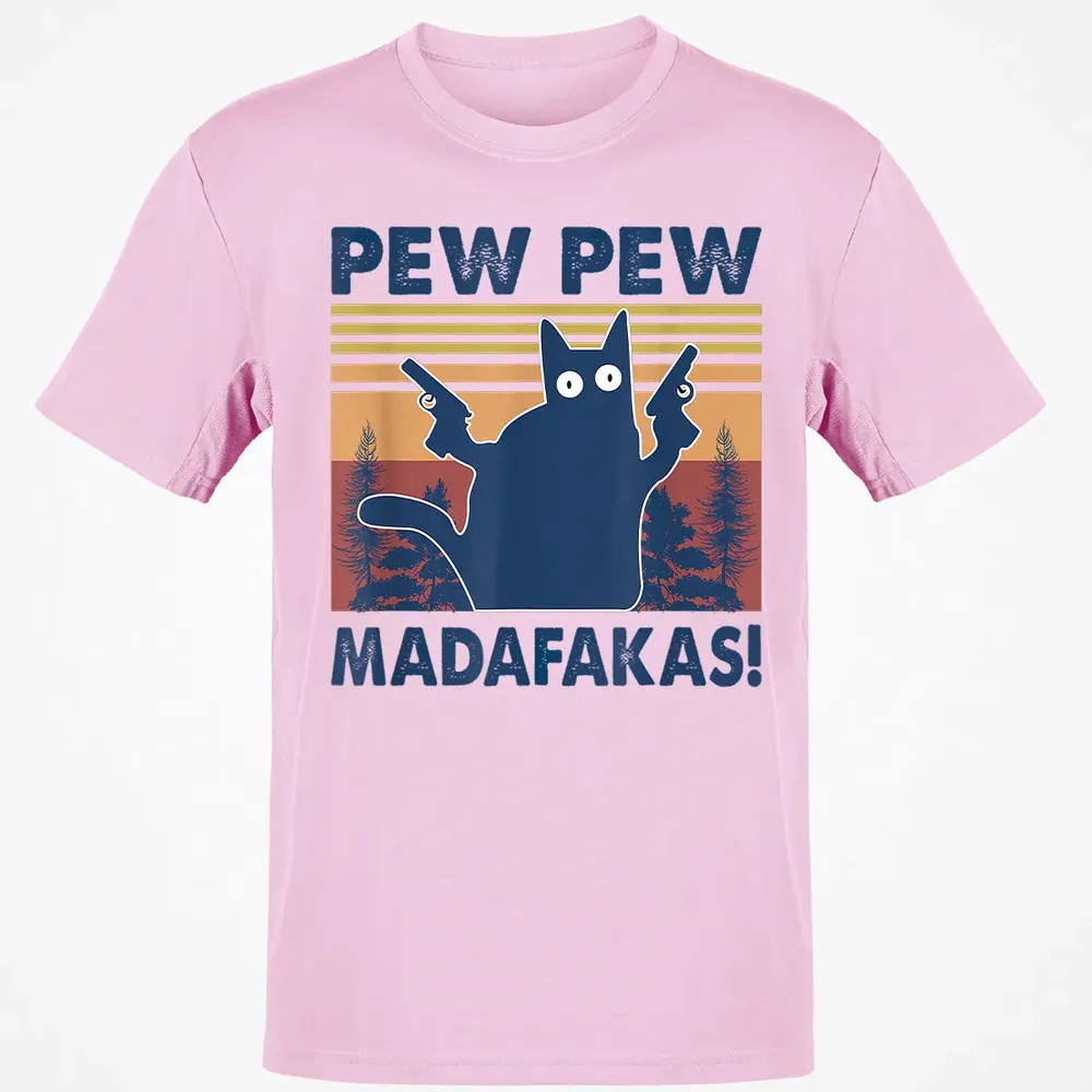 Cat Pew Pew Madafakas Classic Unisex T-Shirt - 6