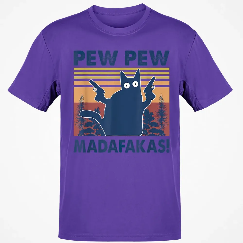 Cat Pew Pew Madafakas Classic Unisex T-Shirt - 10