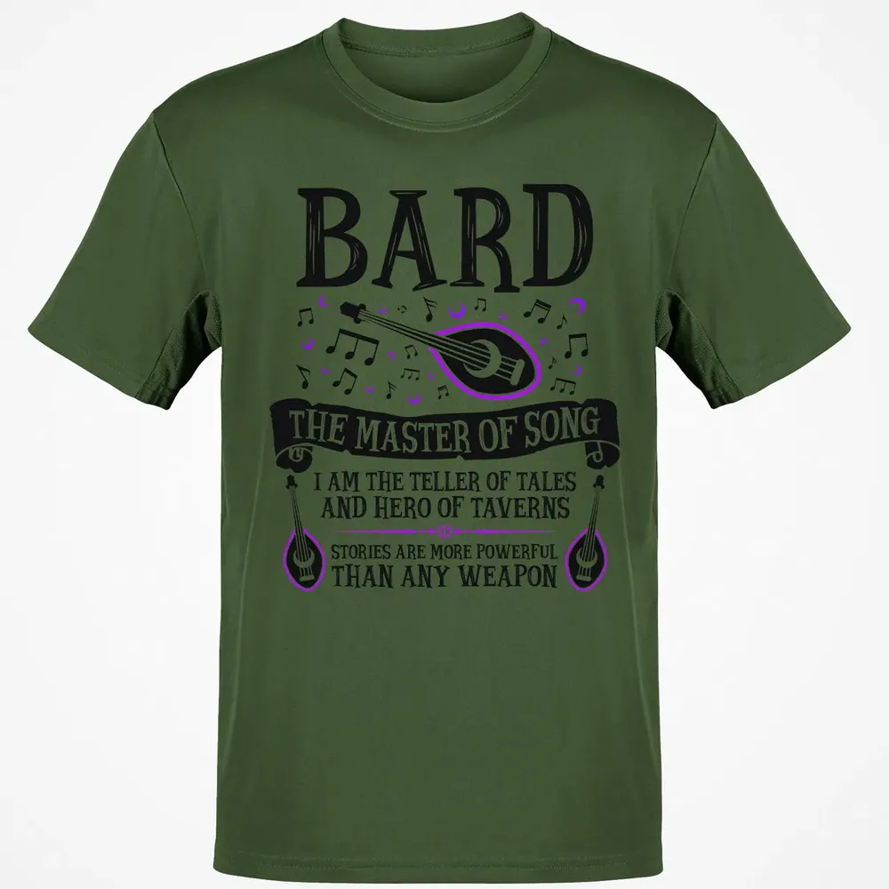BARD, THE MASTER OF SONG (Black) Classic Unisex T-Shirt - 7