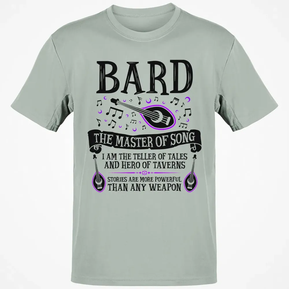 BARD, THE MASTER OF SONG (Black) Classic Unisex T-Shirt - 3