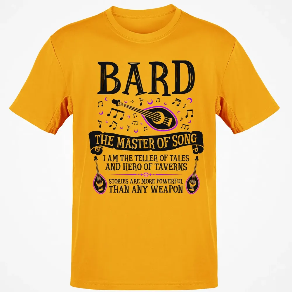 BARD, THE MASTER OF SONG (Black) Classic Unisex T-Shirt - 5