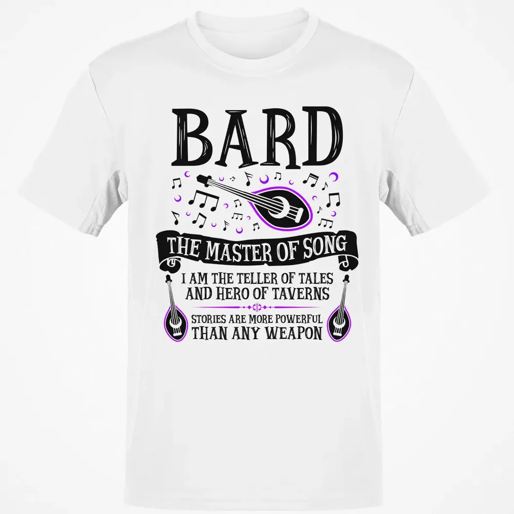 BARD, THE MASTER OF SONG (Black) Classic Unisex T-Shirt - 13