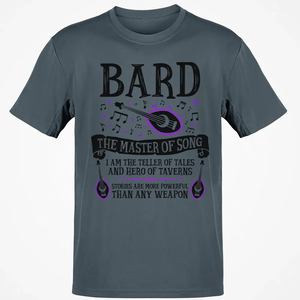 BARD, THE MASTER OF SONG (Black) Classic Unisex T-Shirt - 4