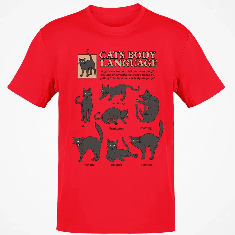 Cats Body Language Classic Unisex T-Shirt - 11